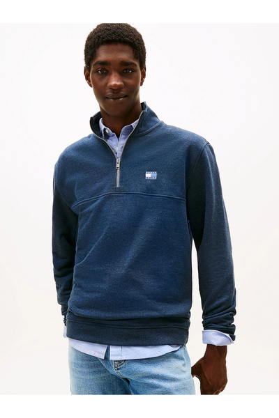 Tommy Hilfiger Men's Tjm Regular Fit Badge Zipper Detailed Sweatshirt