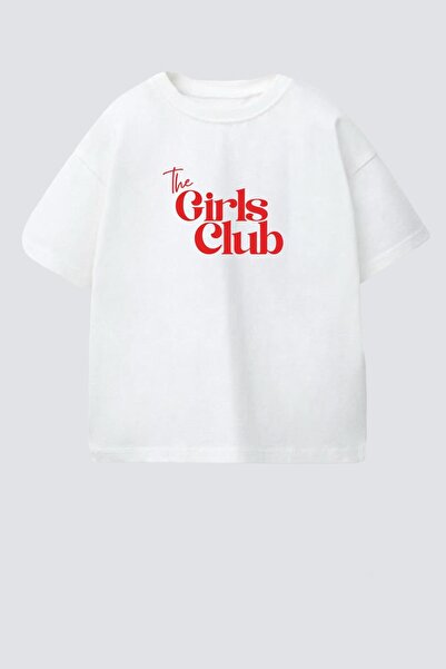 Monila Kız Çocuk Pamuklu Bisiklet Yaka Baskılı T-Shirt