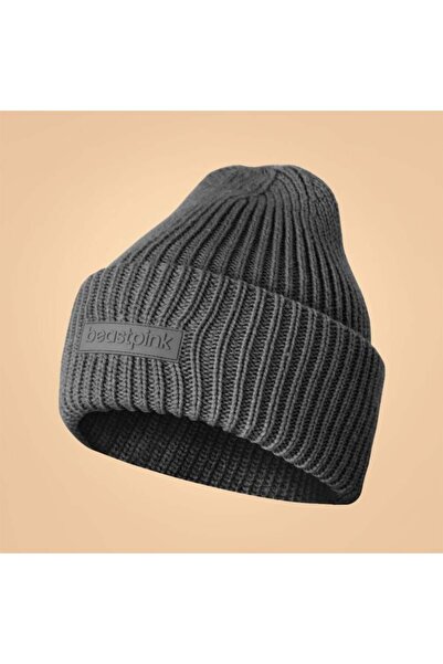 GymBeam Căciulă de iarnă argintie neagră - BeastPink