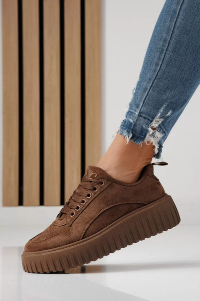 Zaira Women's brown suede sneakers Delia #24300 - 40