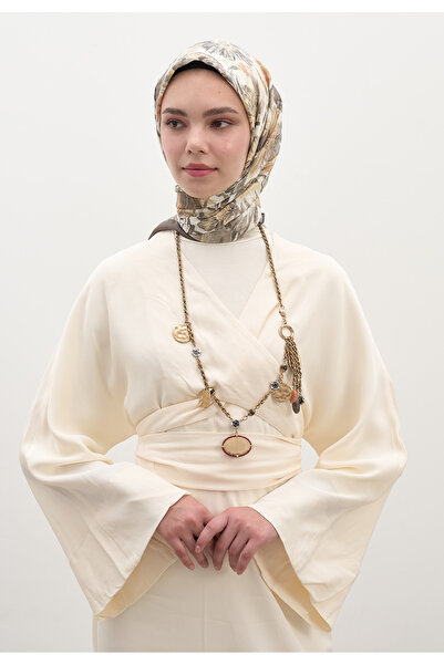 Fresh وشاح قطني من الفيسكون بنمط الحديقة العتيق مدخن