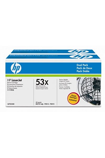 HP Pachet 2 tonere laser Q7553XD - Negru, 7.000 pagini x 2
