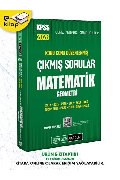 Pegem Akademi Yayıncılık 2026 KPSS Genel Yetenek Genel Kültür Konu Konu Düzen...