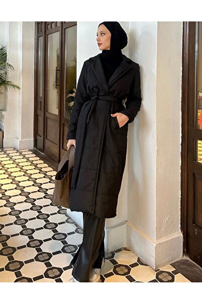 TANISA Calypso Capitone Fabric Trench Coat - Tns-4373