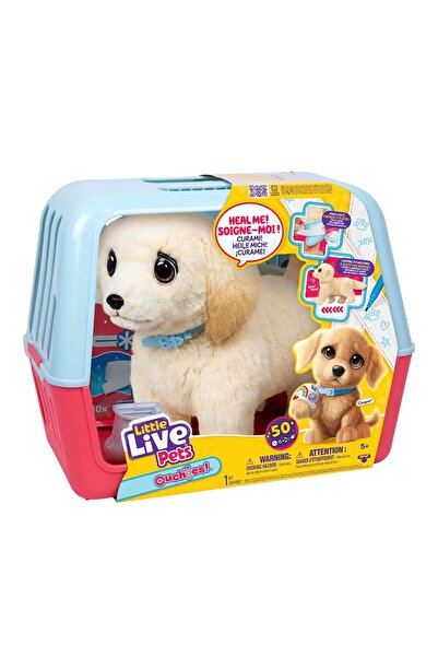 Moose Toys Catelus interactiv Ouchies Little Live Pets cu labuta ranita