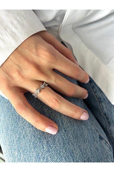 Ressia Sequential Baguette Design Adjustable Ring