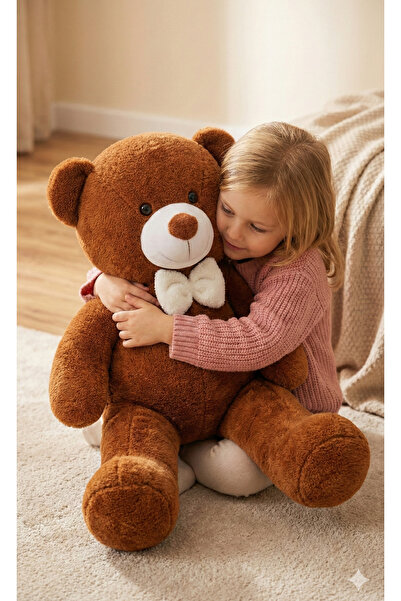 BUGİ HOME COLLECTİON Peluş Ayıcık Sevgililer Günü Özel 80cm Tatlı Uyuma Oyunc...