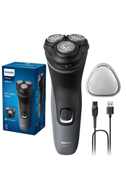 Philips Aparat de ras Shaver Seria 1000 S1142/00, barbierit umed şi uscat, fa...