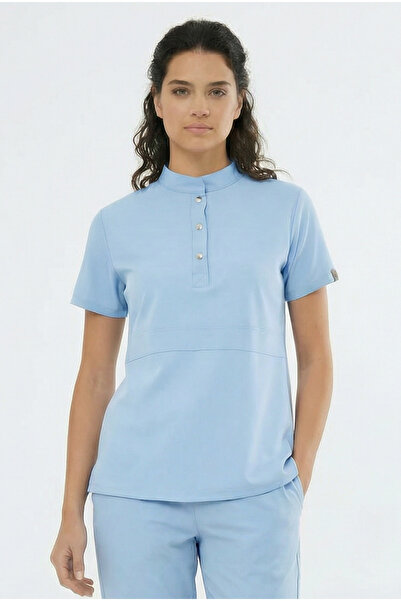 Class Üniforma Nova Baby Blue Γυναικεία Ελαστική Στολή Νοσοκόμας και Γιατρού ...