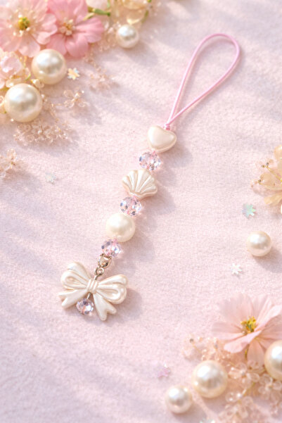 MİRAZ TASARIM Y2K İnci & Fiyonk Detaylı Telefon Charmı | Kamera · Termos · Ça...