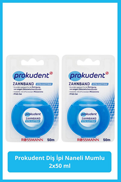 prokudent Diş İpi Naneli Mumlu 2x50 ml
