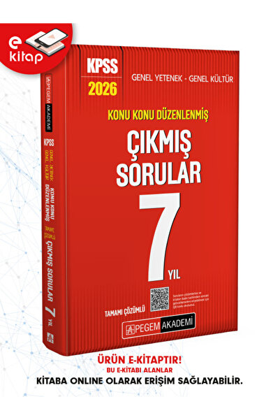 Pegem Akademi Yayıncılık 2026 KPSS Genel Yetenek Genel Kültür Konu Konu Düzen...