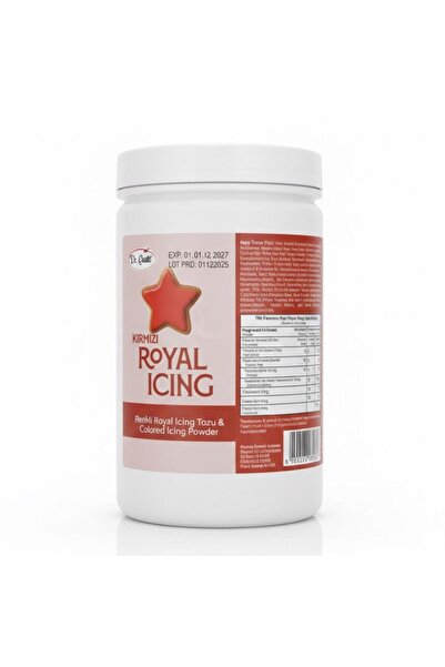 Dr. Gusto Royal Icing 200 Gr Kırmızı – Kurabiye, Pasta ve Şeker Hamuru Dekoru
