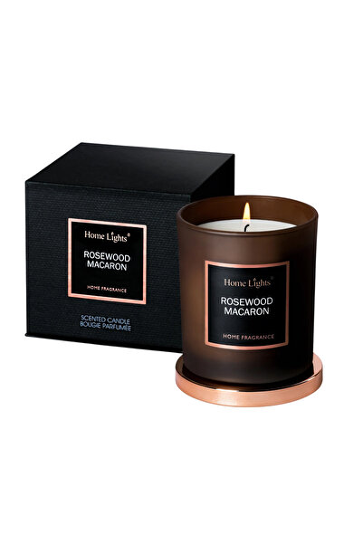 Home Lights Lumânare parfumată cu lemn de trandafir și macaroane, 215 g