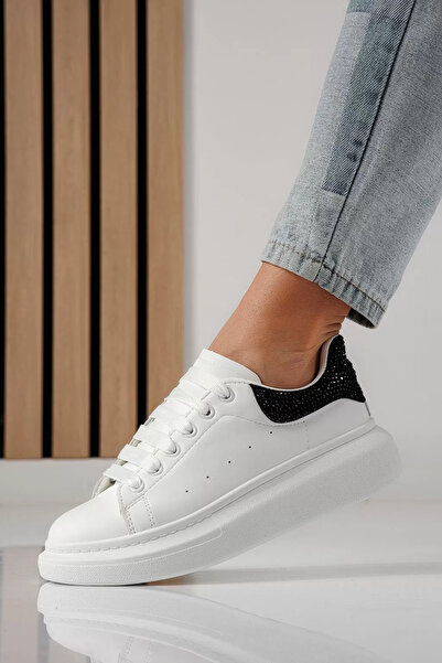 Zaira Women's white sneakers made of eco-leather Raya #24236 - 40