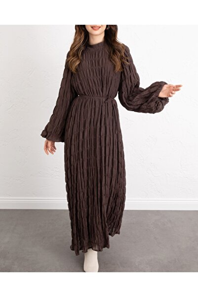 Modamorfo Φόρεμα Modal με επένδυση εσωτερικά, ελαστικά μανίκια και διακοσμητι...