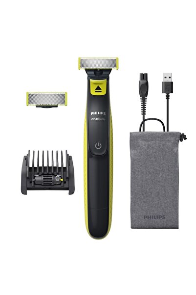 Philips Aparat hibrid de barbierit si tuns barba OneBlade QP2724/30, pieptene...