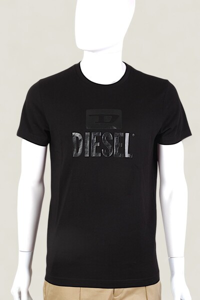 Diesel Men's T-Shirt T-DIEGO TONE ON TONE Black