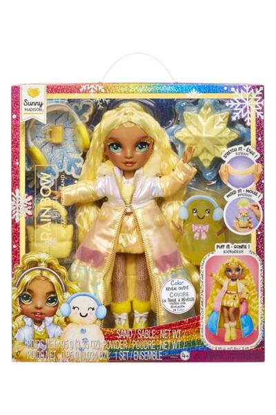 Other MGA ENTERTAINMENT Rainbow High: Păpușa Winter Wonderland - Sunny (Galben)