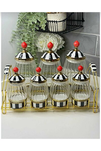 KÖSEOĞLU HOME Lavi̇n Checkered Spice Container