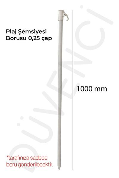Düvenci Plaj Şemsiyesi Uyumlu Çelik Boru 0,25 x 1000 mm