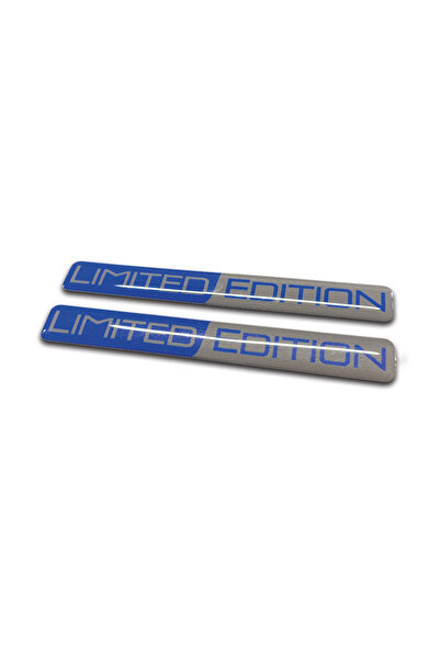 Redline Grafik Limited Edition Mavi Gri 3D Kabartmalı Sticker 2 Adet Redlineg...