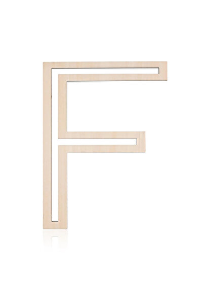 PEUTIER Wooden Letter, Decorative, F, 30cm, For Crafts, Painting, Parties, Wa...