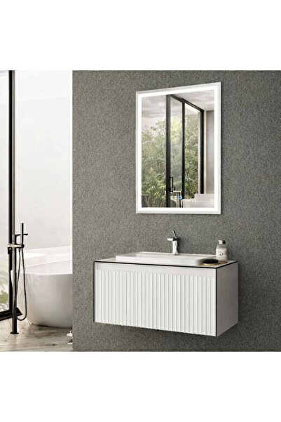 Gold Ban-yom TIFANNIY 100 KOMPAKT BEYAZ Banyo Mobilyası Seti