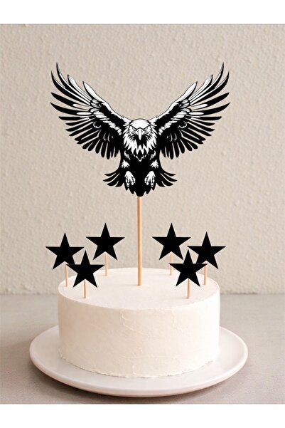 Sinem Gift Siyah Beyaz Taraftar Pasta Süsü - Siyah Beyaz Doğum Günü Konsepti ...