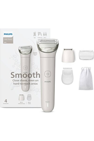 Philips Aparat de ras electric pentru femei, fara fir BRL147/00, umed si usca...