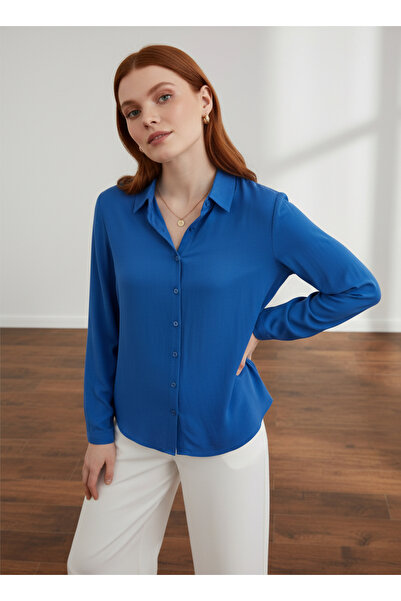 PERA MODA Long Back Tiril Tiril Viscose Women's Shirt