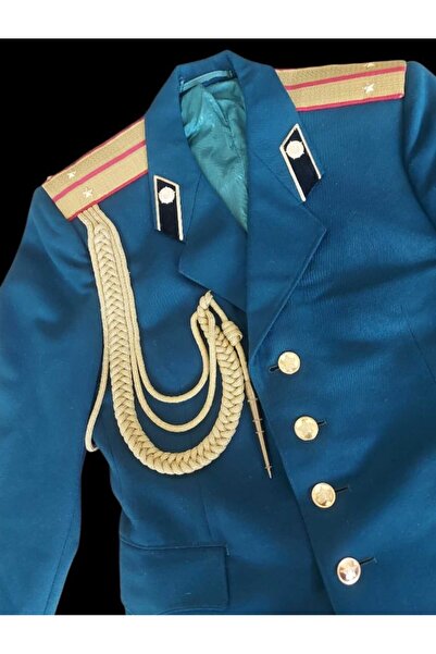 kho military design 1970'ler Sovyet Hava Kuvvetleri Bnb. Kordonlu Tören Ceket...