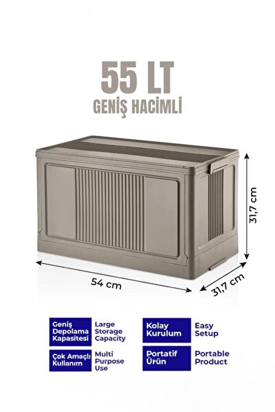 Bayev 1 Piece Soil 3001 Folding Portable Organizer Box with Lid Multi-Purpose...
