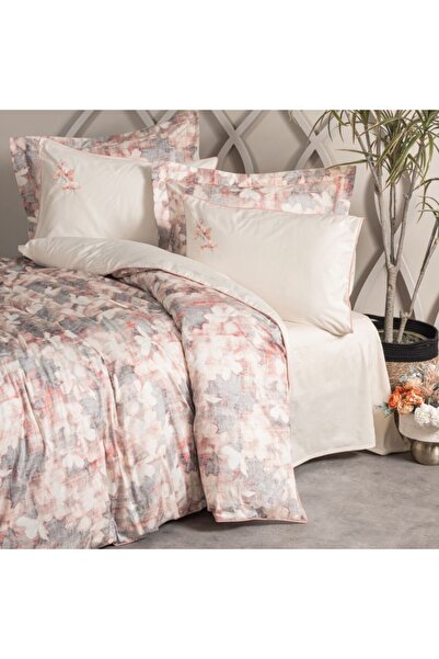 Cotton Box Luxury bed linen with satin embroidery, Elite CottonBox, Layana pink