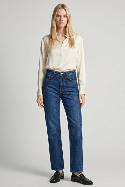 Rays 1062 Lycra Wide Leg Trousers Medium Blue