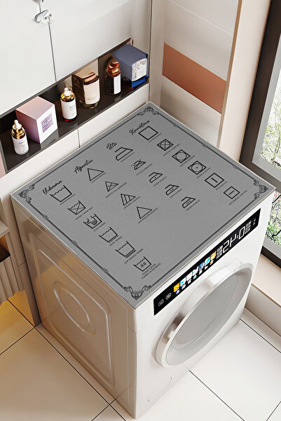 Fiesta Home Yıkanabilir Çamaşır Makinesi Matı Kaymaz Tabanlı Modern Kullanışl...