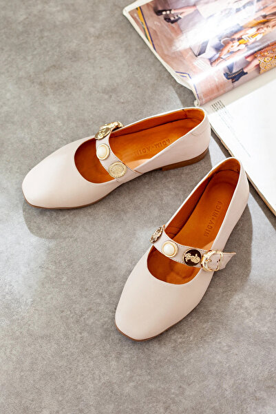 Adım Adım Ballerinas with Genuine Leather Accessories