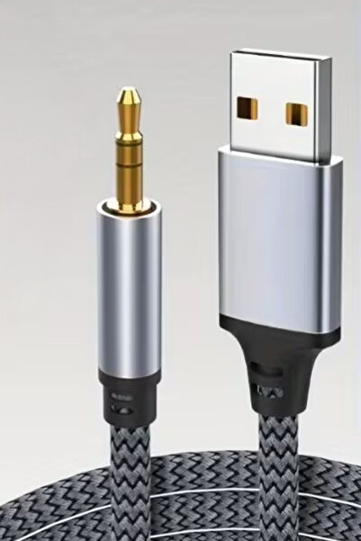 TechnoStation Aux USB Dönüştürücü Kulaklık Kablosu Dönüştürücü AUX'tan USB'ye...
