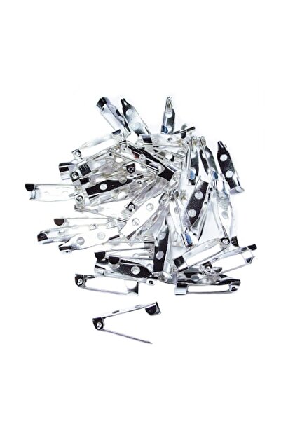 OEM Set of Brooch Pins 2cm (50pcs) - Silver