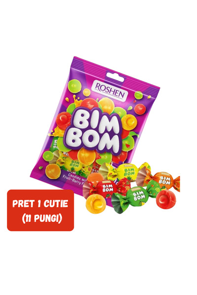 Roshen SET 11 BUCĂȚI Bomboane tari "Bim-Bom" 200g/