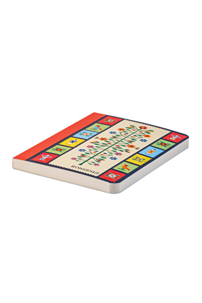 Magnetella Agenda nedatata, Pomul vietii, cotor rosu, foi albe, 10 x 14,5 cm, 144 pg, MB263 R2
