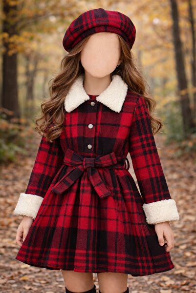 shop Rochie țesută în stil poveste de iarnă, cu pălărie, design elegant