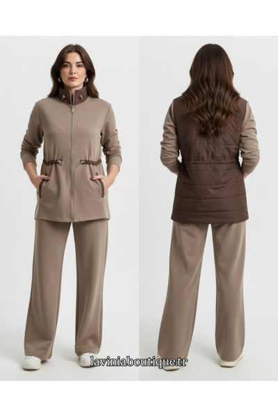 LAVİNİA Marka Model , Kapitone Detaylı , Tok Modal Takım