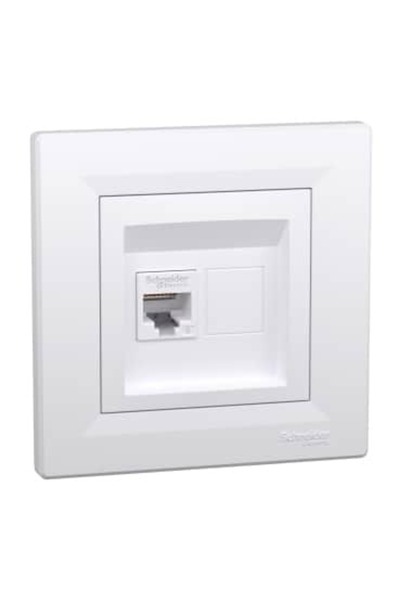 Chorus RJ45 data socket, CAT6 UTP, Schneider, white / EPG4700121