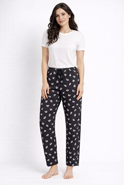 Pemilo Women's Patterned Viscon Lycra Single Bottoms