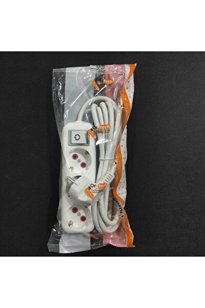 OR-TECH 3 ÜÇLÜ TOPRAKLI GRUP PRİZ ANAHTARLI 3 METRE SEYYAR 250 V 16 A 2P (1AD...