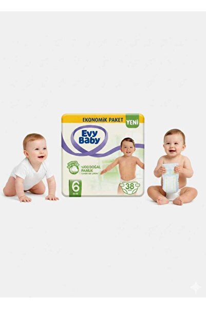 Evy Baby EVY BAYBY 38 ADETLİ BEBEK BEZİ NO 6