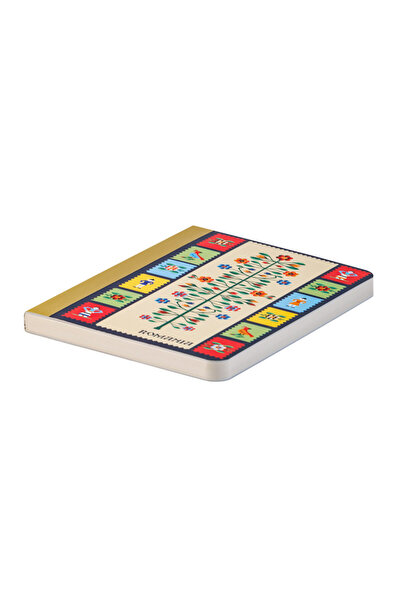 Magnetella Agenda nedatata, Pomul vietii, cotor auriu, foi albe, 10 x 14,5 cm, 144 pg, MB263 G2