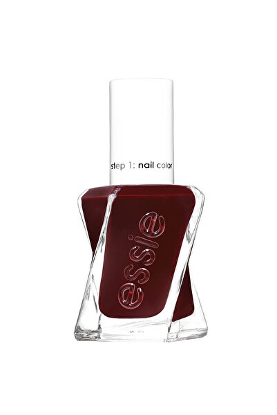 ESSİE Gel Couture Long-Lasting Nail Polish, 8-Free Vegan, Deep Red, Spiked Wi...