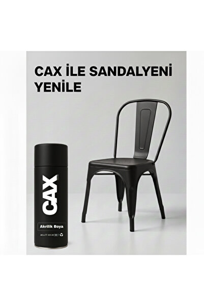 caxcolors CAX COLORS Metal Ahşap Plastik Sandalye Sprey Boya 400ml - Çizilmel...